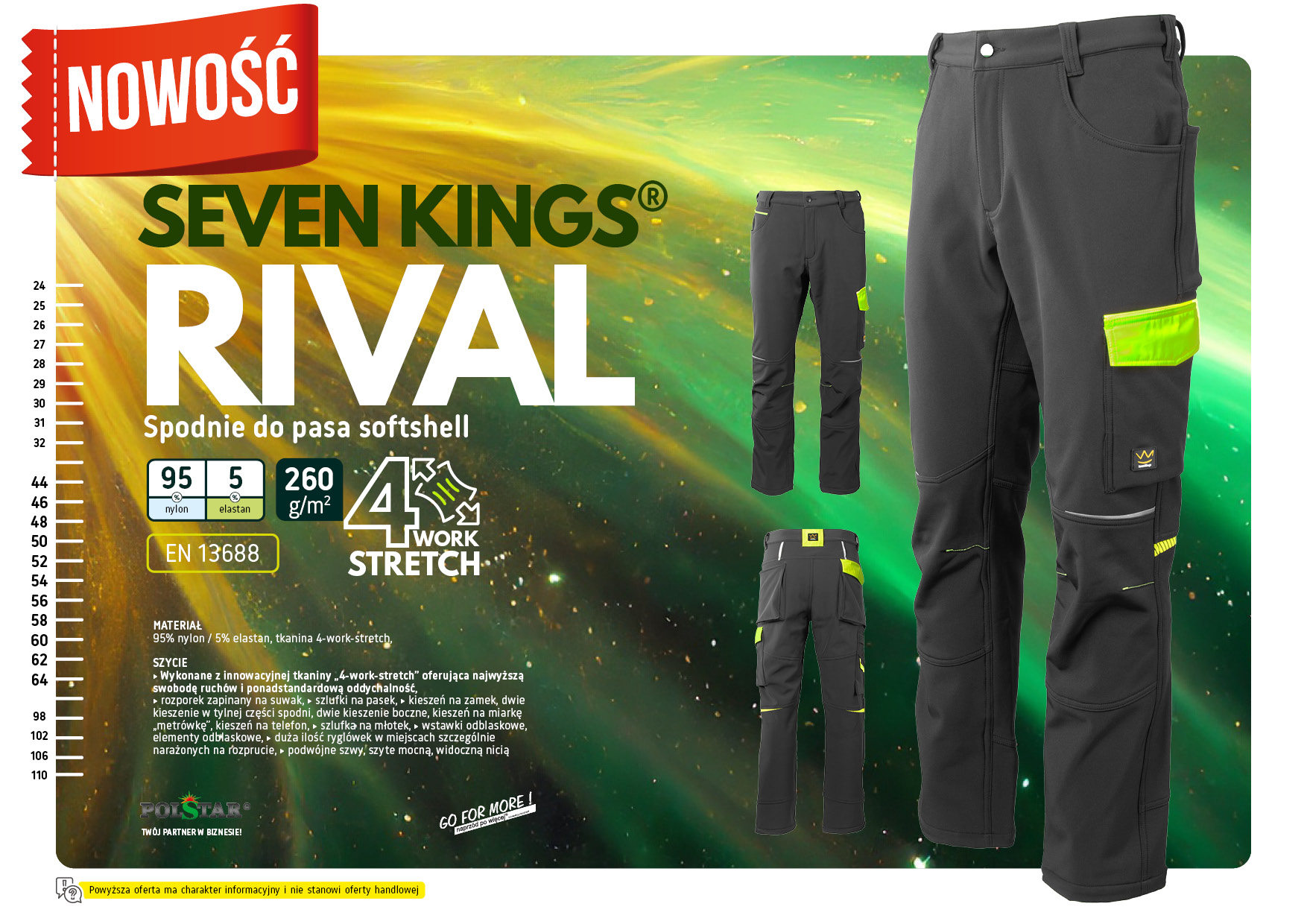 Nowość! Seven Kings Rival Spodnie Softshell